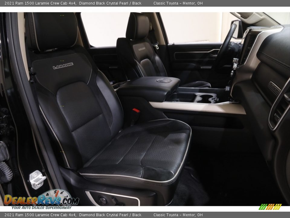 2021 Ram 1500 Laramie Crew Cab 4x4 Diamond Black Crystal Pearl / Black Photo #19