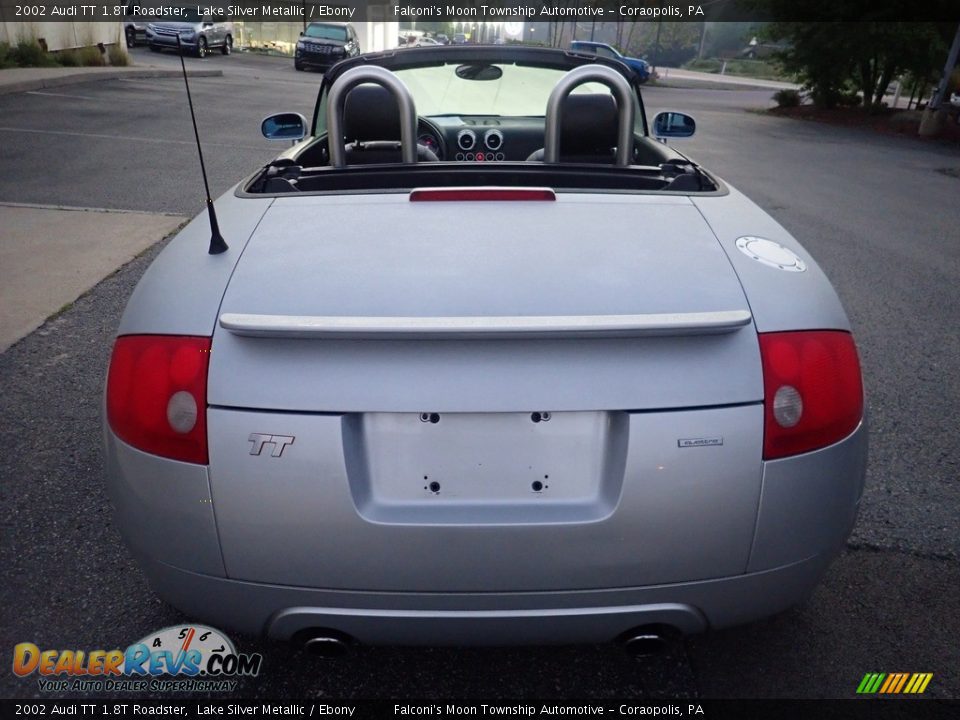 2002 Audi TT 1.8T Roadster Lake Silver Metallic / Ebony Photo #3