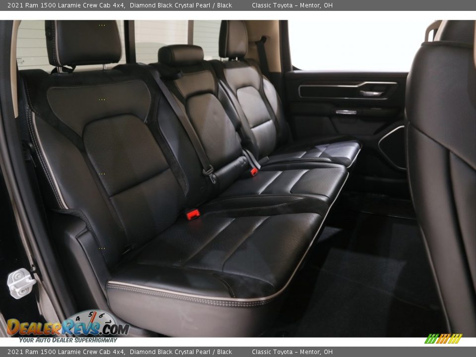 2021 Ram 1500 Laramie Crew Cab 4x4 Diamond Black Crystal Pearl / Black Photo #20