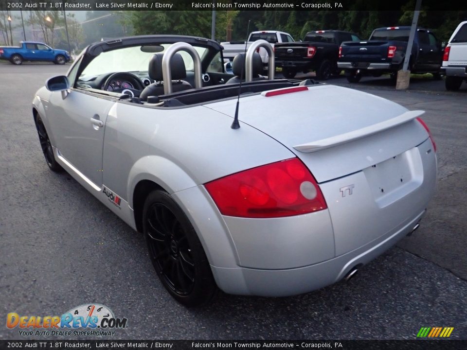 2002 Audi TT 1.8T Roadster Lake Silver Metallic / Ebony Photo #4