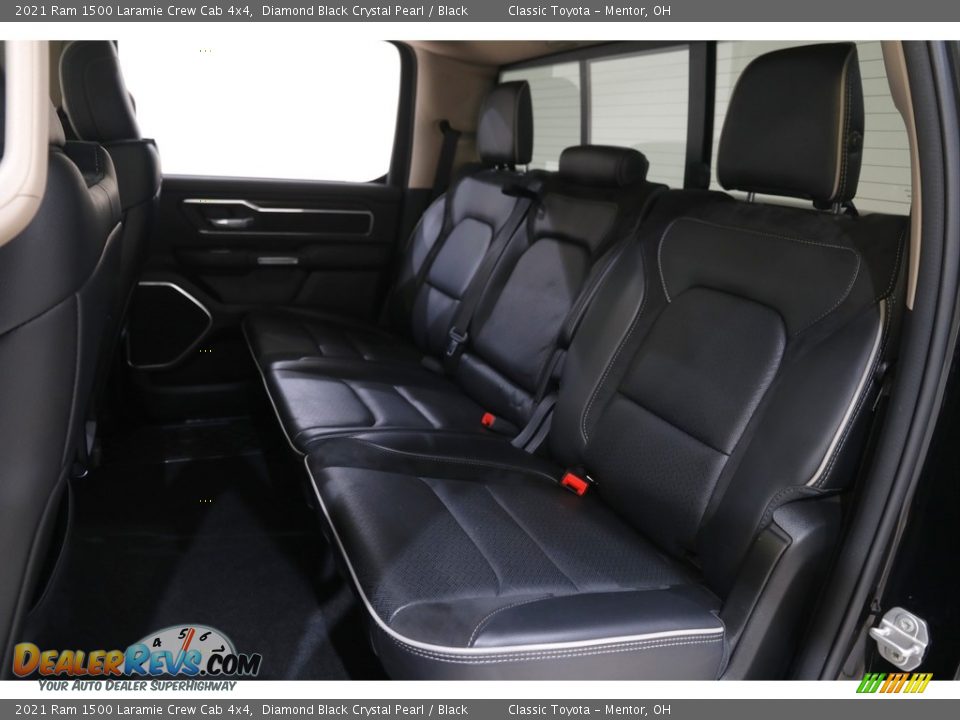 2021 Ram 1500 Laramie Crew Cab 4x4 Diamond Black Crystal Pearl / Black Photo #21