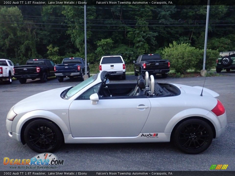 2002 Audi TT 1.8T Roadster Lake Silver Metallic / Ebony Photo #5