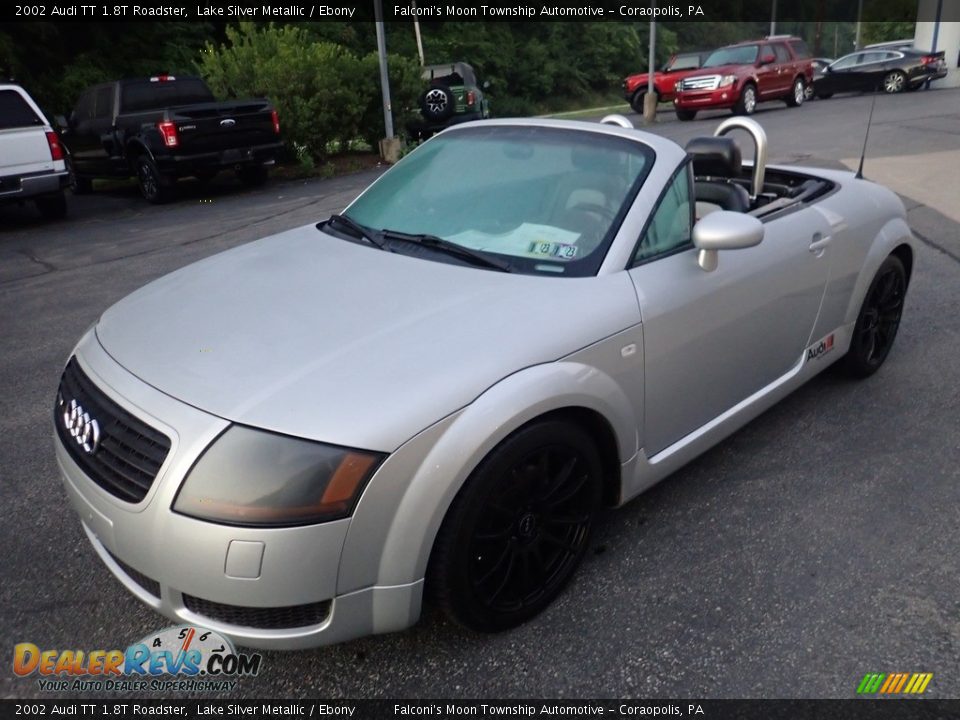 2002 Audi TT 1.8T Roadster Lake Silver Metallic / Ebony Photo #6