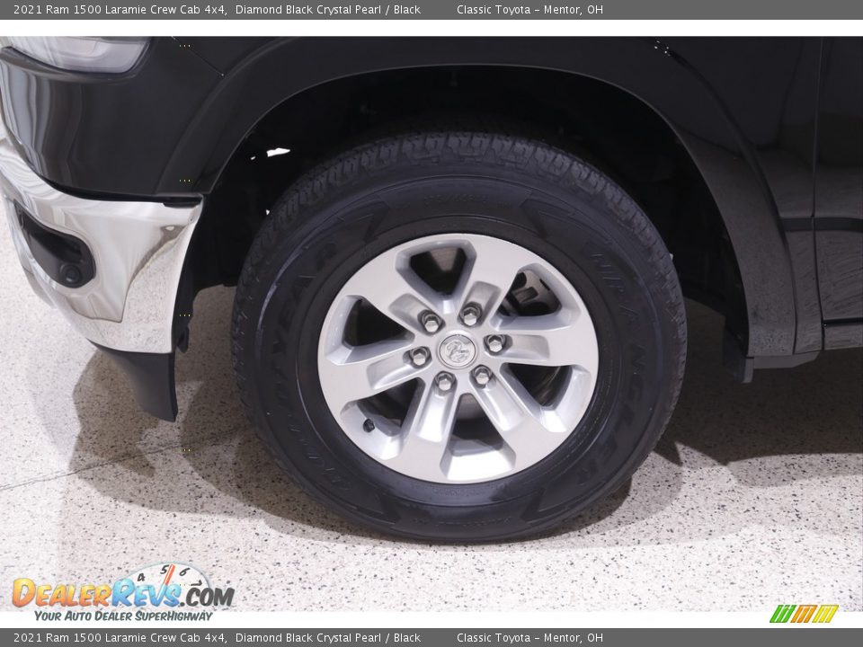 2021 Ram 1500 Laramie Crew Cab 4x4 Diamond Black Crystal Pearl / Black Photo #24