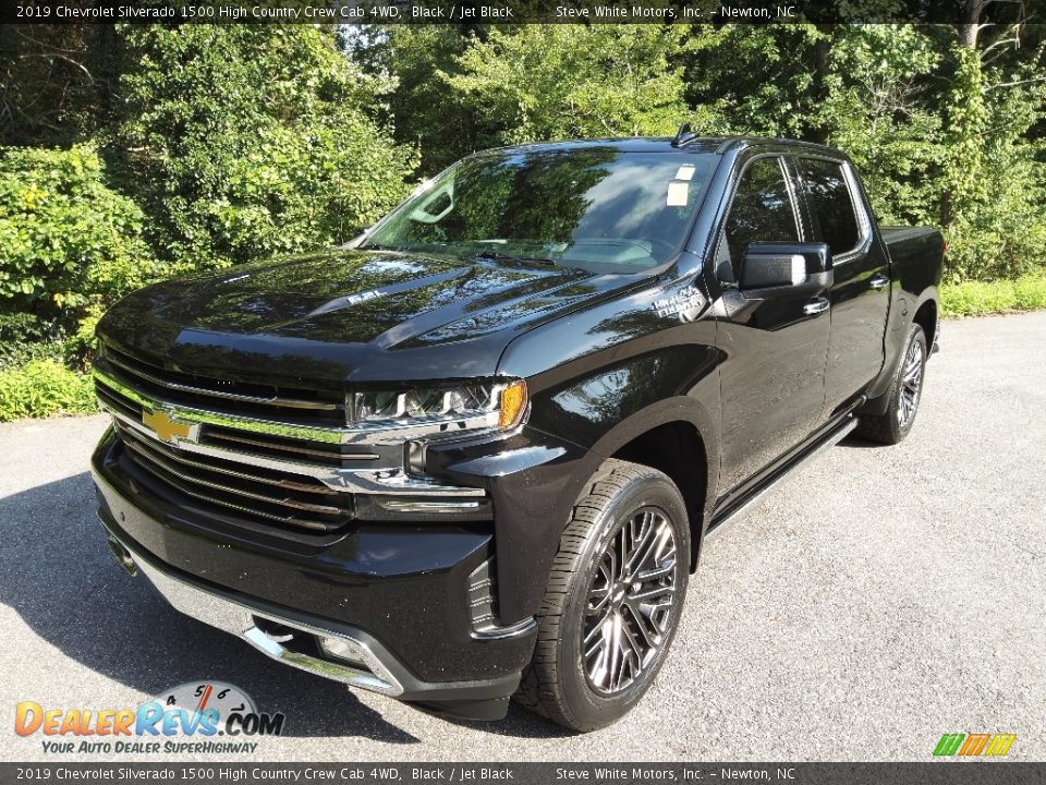 2019 Chevrolet Silverado 1500 High Country Crew Cab 4WD Black / Jet Black Photo #2