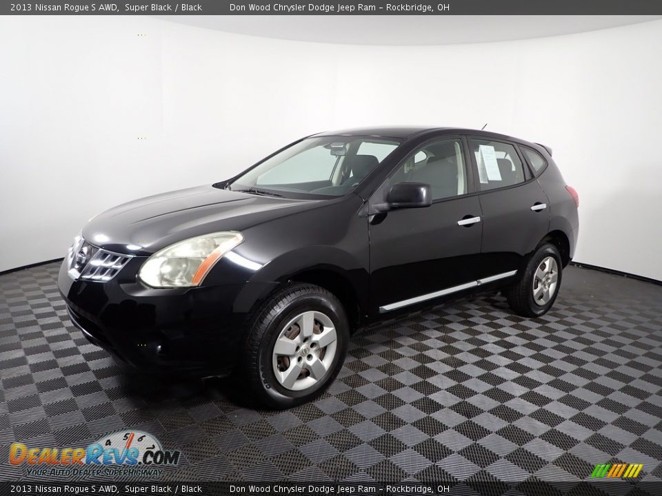 2013 Nissan Rogue S AWD Super Black / Black Photo #3