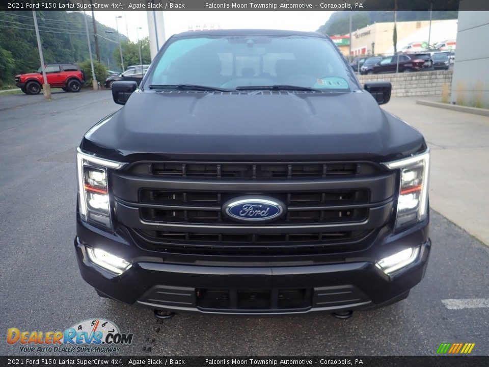 2021 Ford F150 Lariat SuperCrew 4x4 Agate Black / Black Photo #8