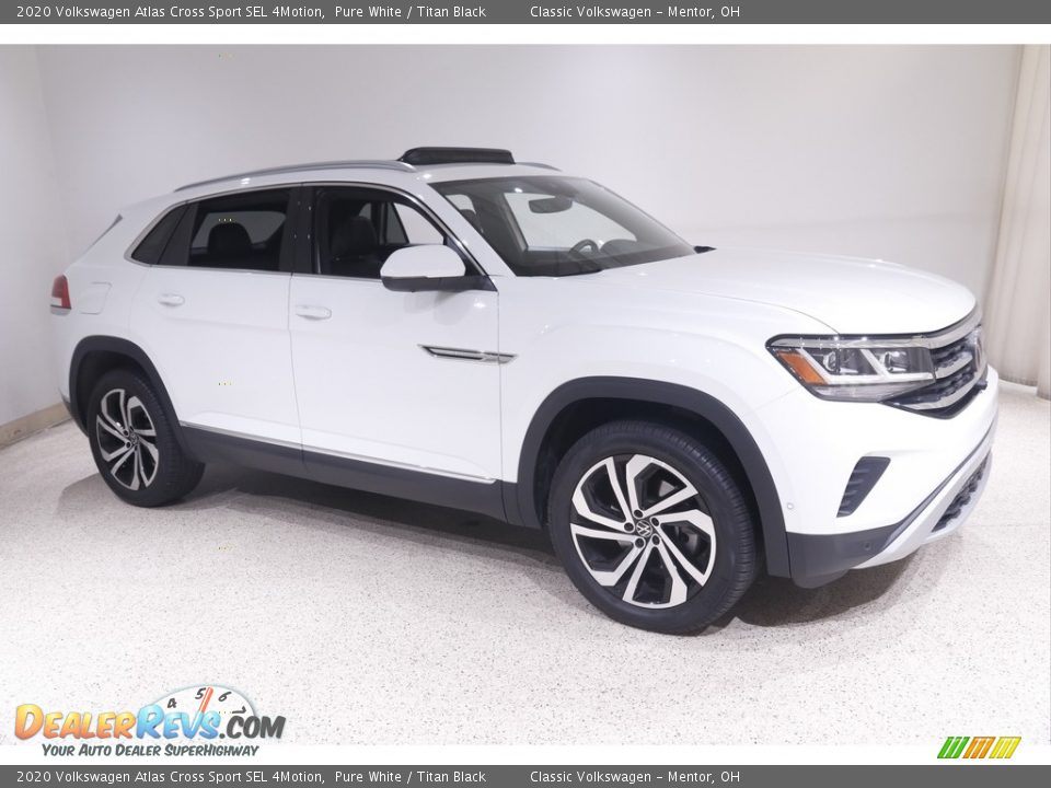2020 Volkswagen Atlas Cross Sport SEL 4Motion Pure White / Titan Black Photo #1