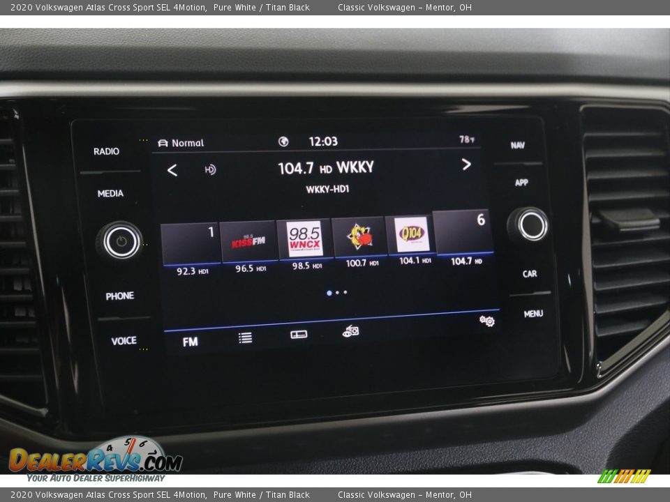 2020 Volkswagen Atlas Cross Sport SEL 4Motion Pure White / Titan Black Photo #10