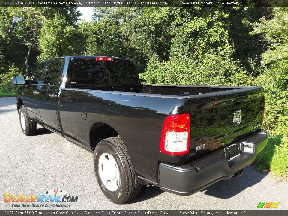 2022 Ram 3500 Tradesman Crew Cab 4x4 Diamond Black Crystal Pearl / Black/Diesel Gray Photo #9
