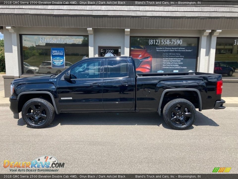 2018 GMC Sierra 1500 Elevation Double Cab 4WD Onyx Black / Dark Ash/Jet Black Photo #1