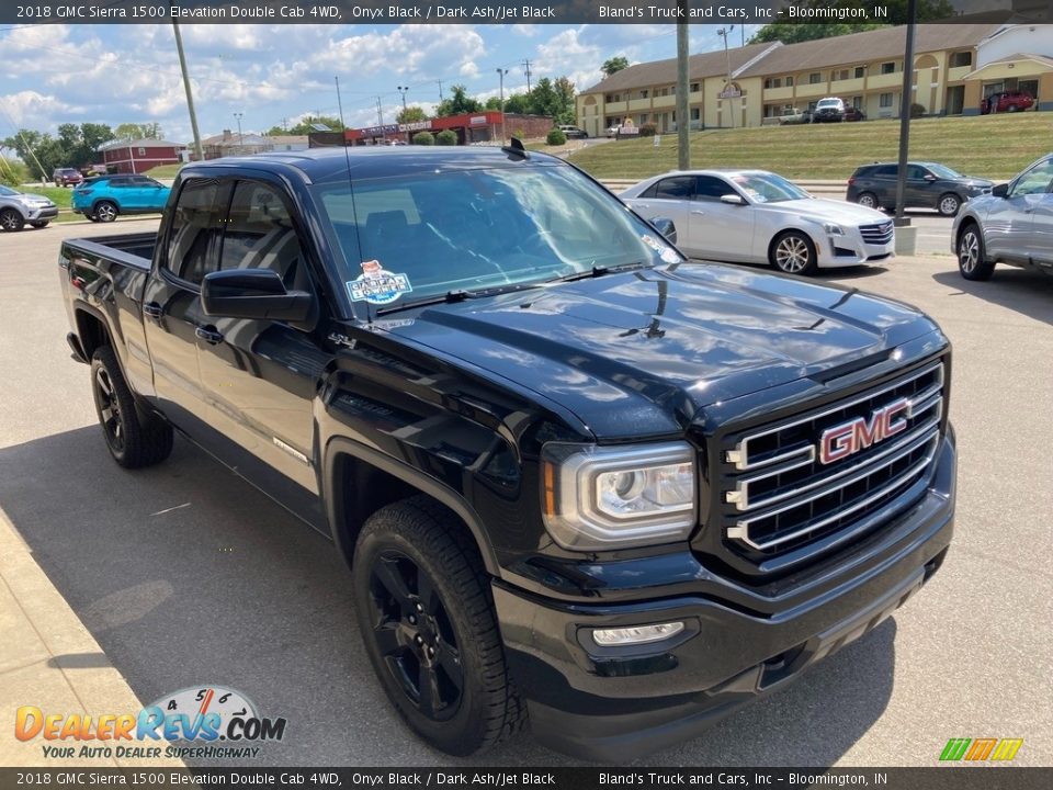 2018 GMC Sierra 1500 Elevation Double Cab 4WD Onyx Black / Dark Ash/Jet Black Photo #7