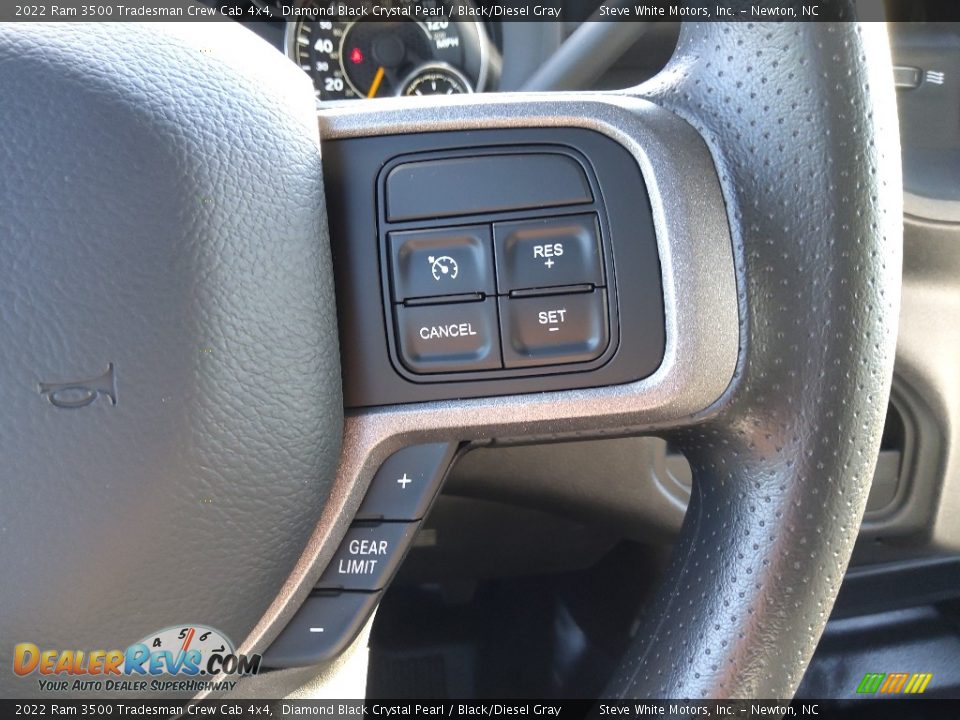 2022 Ram 3500 Tradesman Crew Cab 4x4 Diamond Black Crystal Pearl / Black/Diesel Gray Photo #21