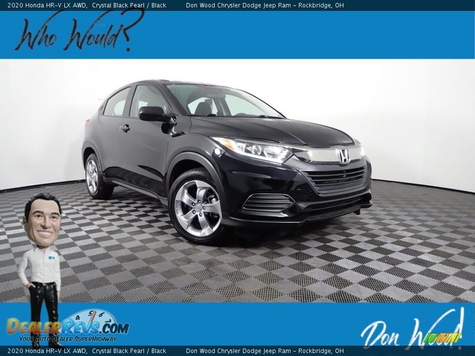 2020 Honda HR-V LX AWD Crystal Black Pearl / Black Photo #1