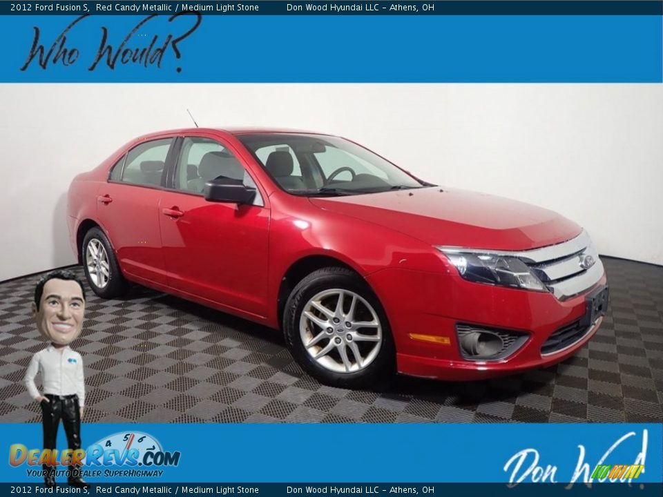 2012 Ford Fusion S Red Candy Metallic / Medium Light Stone Photo #1