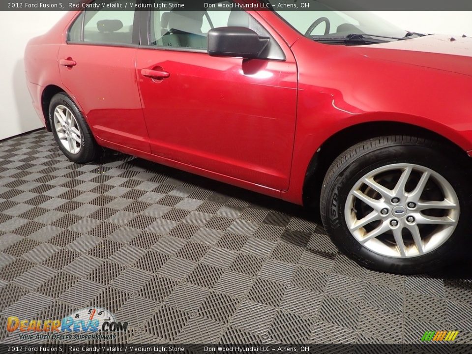 2012 Ford Fusion S Red Candy Metallic / Medium Light Stone Photo #3
