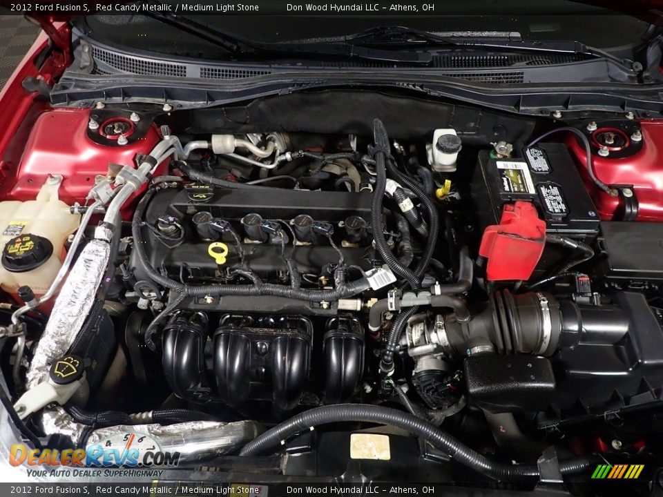 2012 Ford Fusion S Red Candy Metallic / Medium Light Stone Photo #6