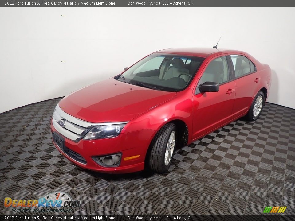 2012 Ford Fusion S Red Candy Metallic / Medium Light Stone Photo #7