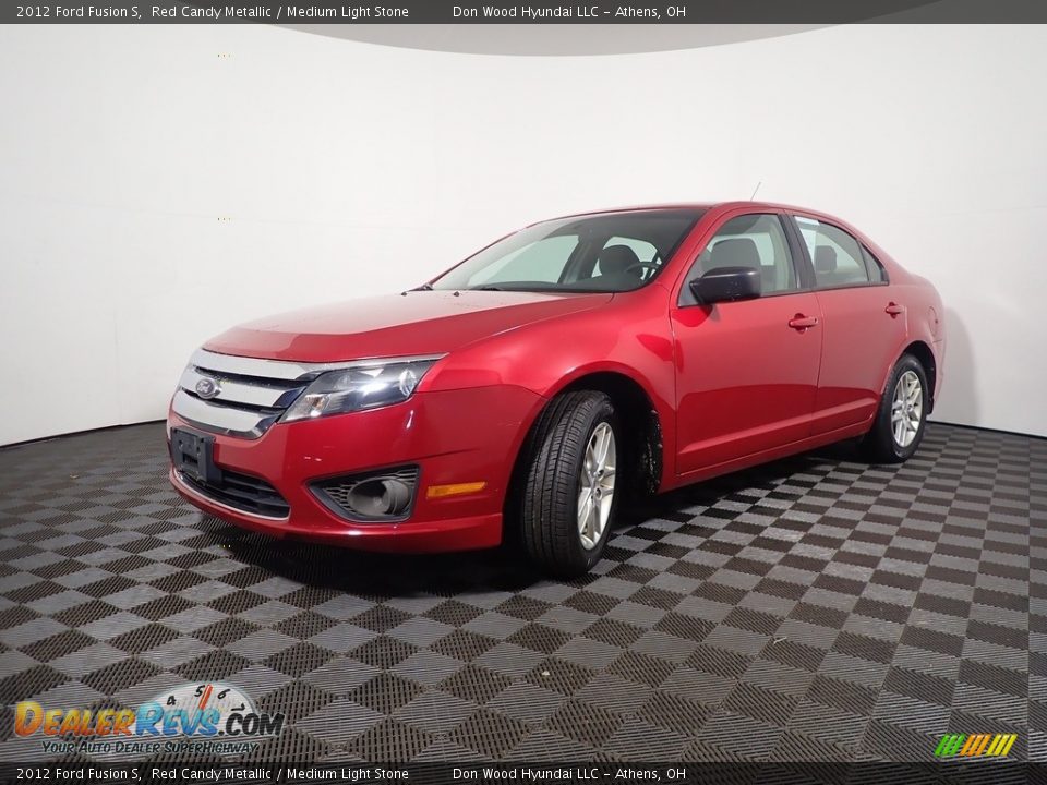 2012 Ford Fusion S Red Candy Metallic / Medium Light Stone Photo #8