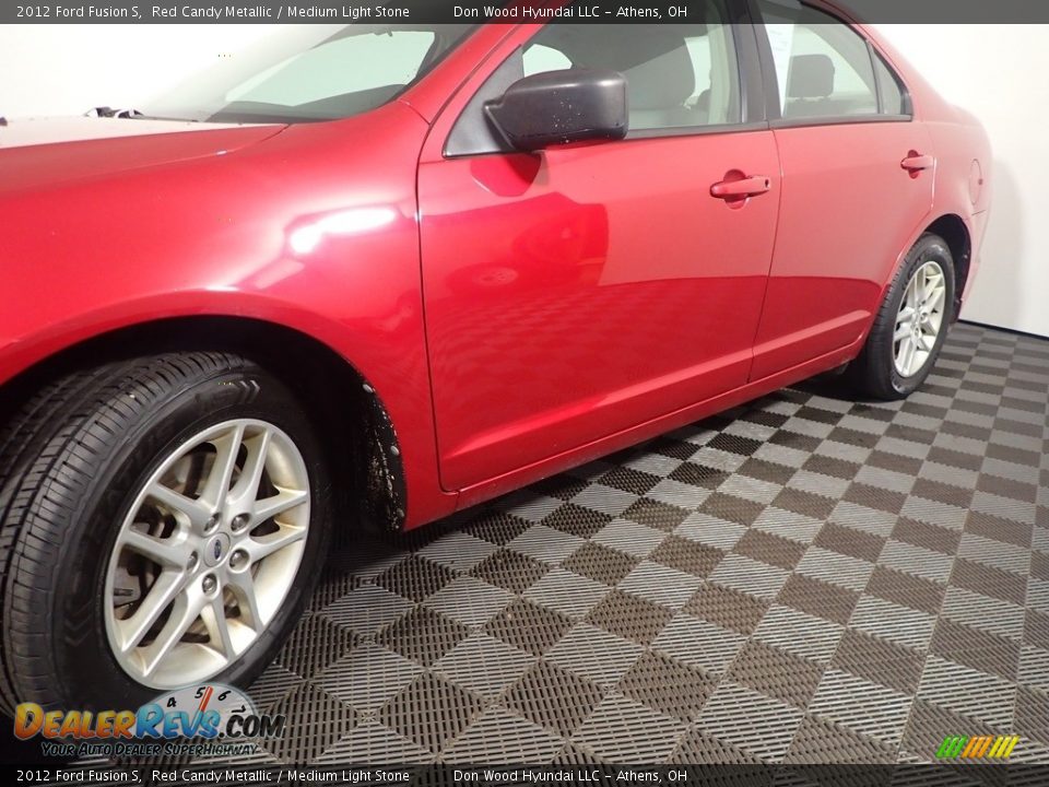 2012 Ford Fusion S Red Candy Metallic / Medium Light Stone Photo #9