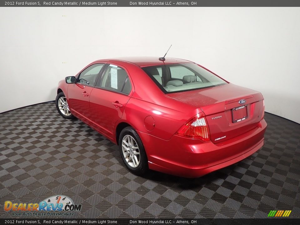2012 Ford Fusion S Red Candy Metallic / Medium Light Stone Photo #11