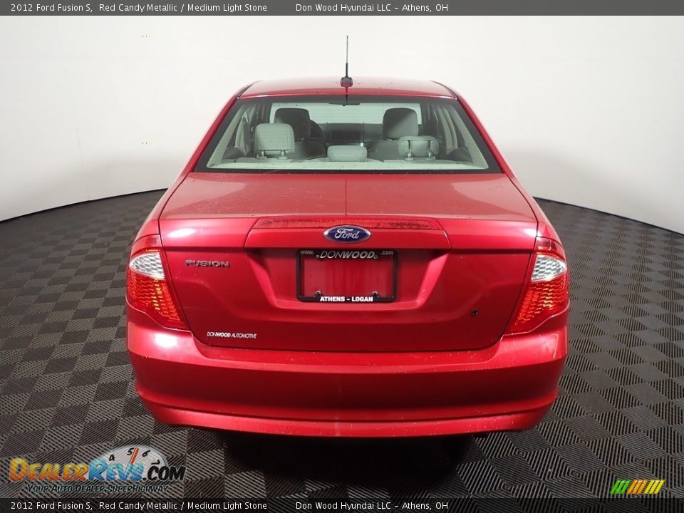 2012 Ford Fusion S Red Candy Metallic / Medium Light Stone Photo #12