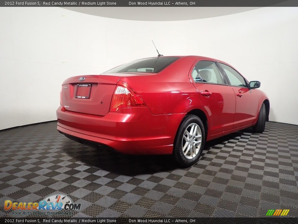 2012 Ford Fusion S Red Candy Metallic / Medium Light Stone Photo #15
