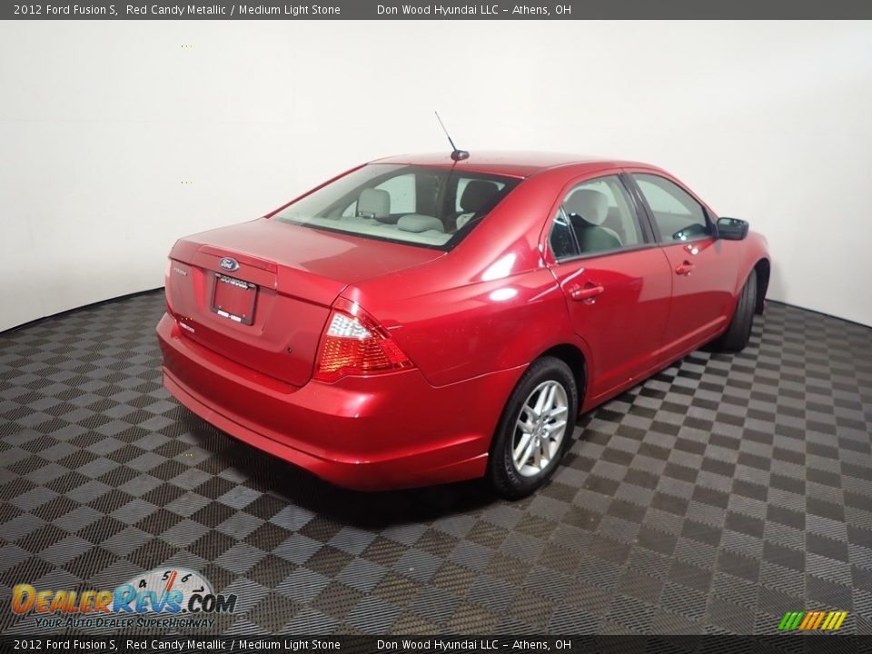 2012 Ford Fusion S Red Candy Metallic / Medium Light Stone Photo #16