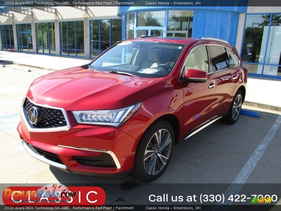 2019 Acura MDX Technology SH-AWD Performance Red Pearl / Parchment Photo #1