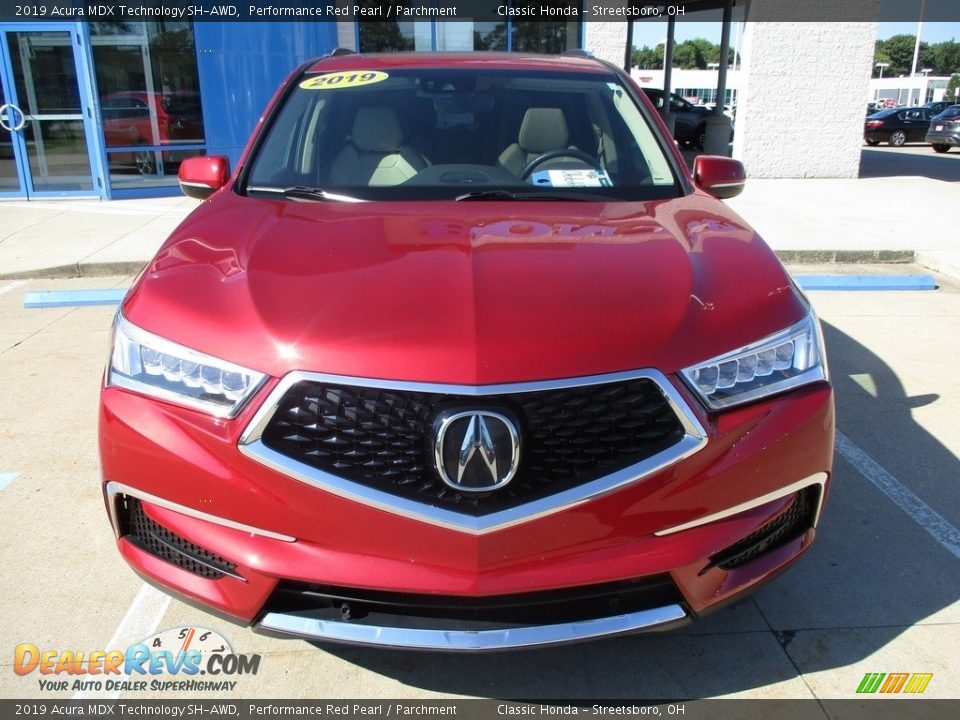 2019 Acura MDX Technology SH-AWD Performance Red Pearl / Parchment Photo #2