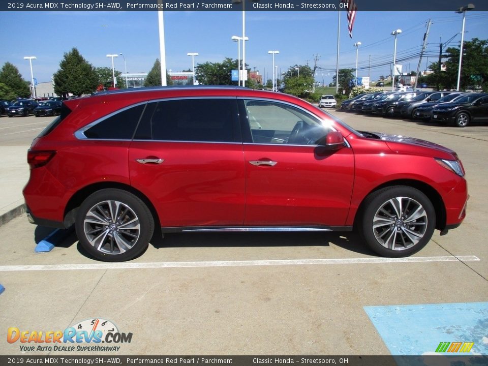 2019 Acura MDX Technology SH-AWD Performance Red Pearl / Parchment Photo #4
