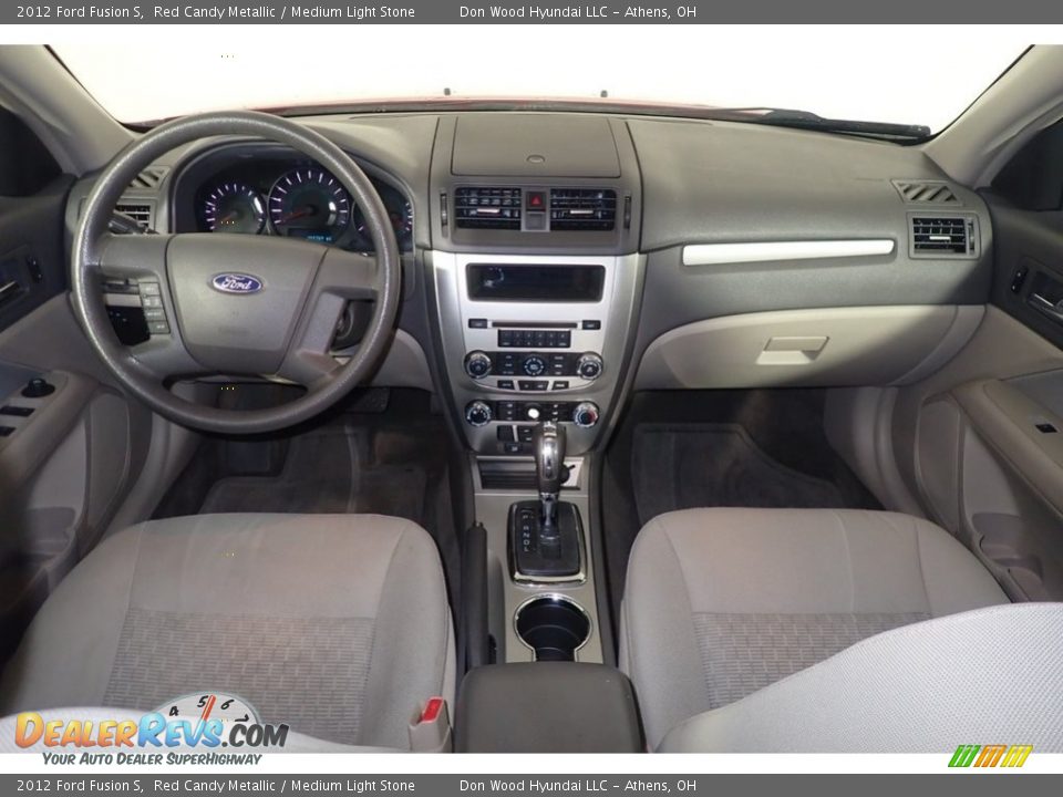 2012 Ford Fusion S Red Candy Metallic / Medium Light Stone Photo #21