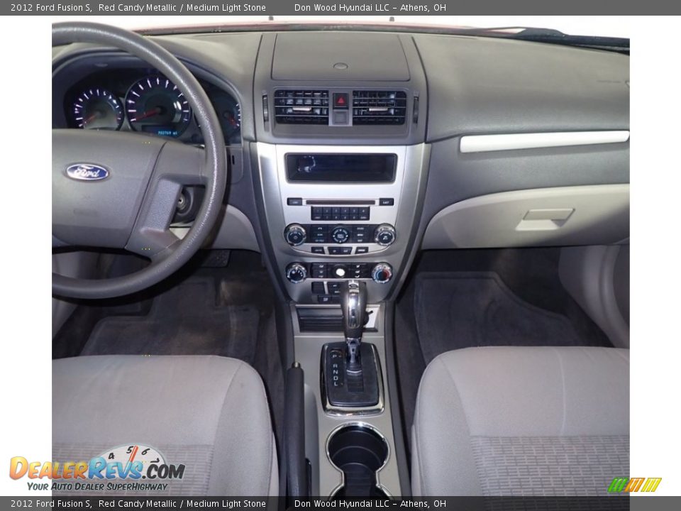 2012 Ford Fusion S Red Candy Metallic / Medium Light Stone Photo #22