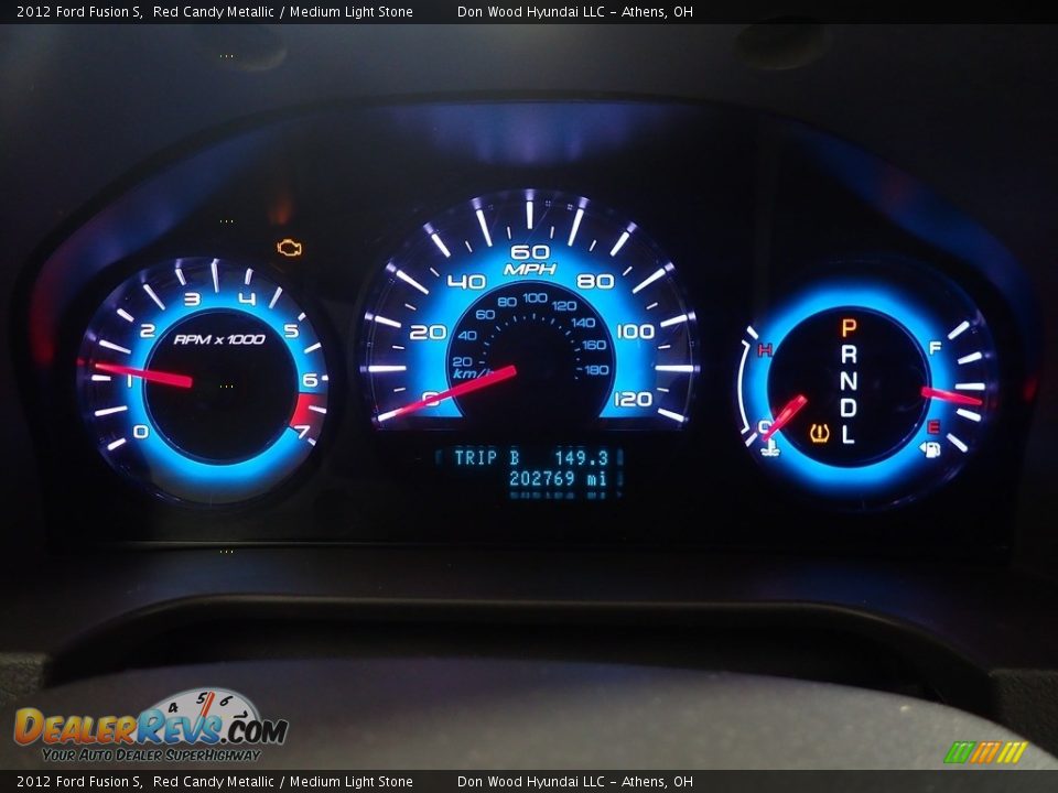 2012 Ford Fusion S Red Candy Metallic / Medium Light Stone Photo #25