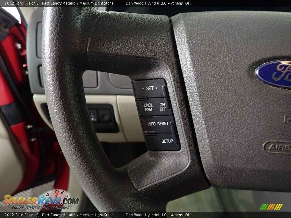 2012 Ford Fusion S Red Candy Metallic / Medium Light Stone Photo #26