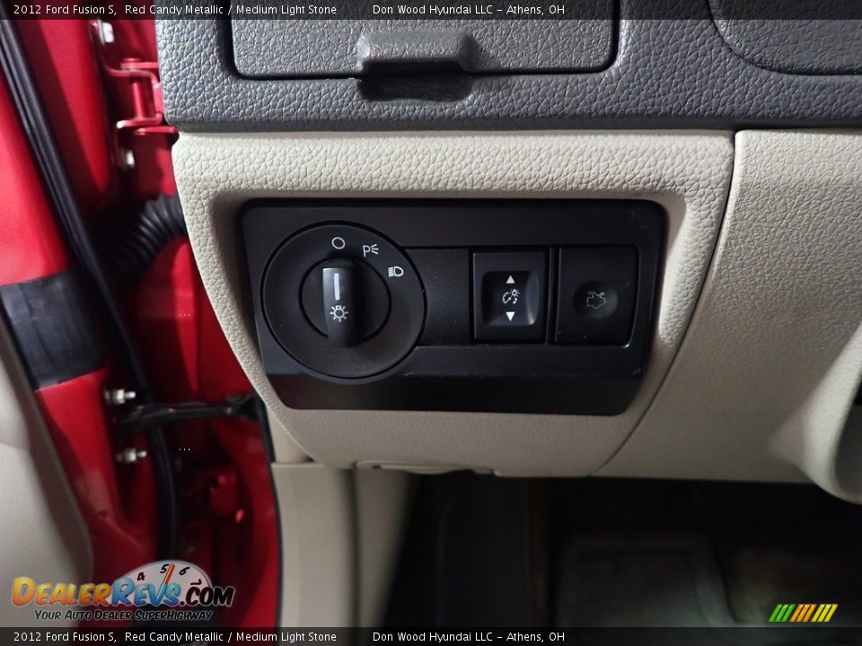 2012 Ford Fusion S Red Candy Metallic / Medium Light Stone Photo #27