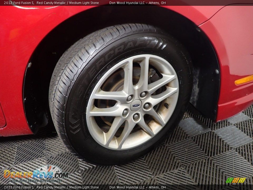 2012 Ford Fusion S Red Candy Metallic / Medium Light Stone Photo #29