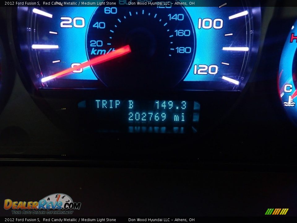 2012 Ford Fusion S Red Candy Metallic / Medium Light Stone Photo #31