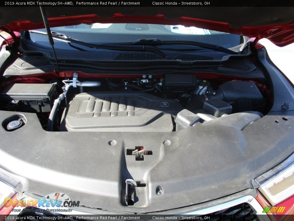 2019 Acura MDX Technology SH-AWD Performance Red Pearl / Parchment Photo #15