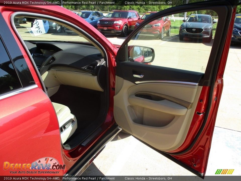 2019 Acura MDX Technology SH-AWD Performance Red Pearl / Parchment Photo #16