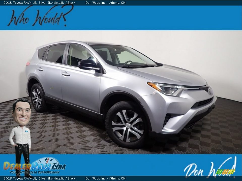 2018 Toyota RAV4 LE Silver Sky Metallic / Black Photo #1
