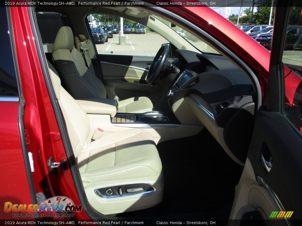 2019 Acura MDX Technology SH-AWD Performance Red Pearl / Parchment Photo #17