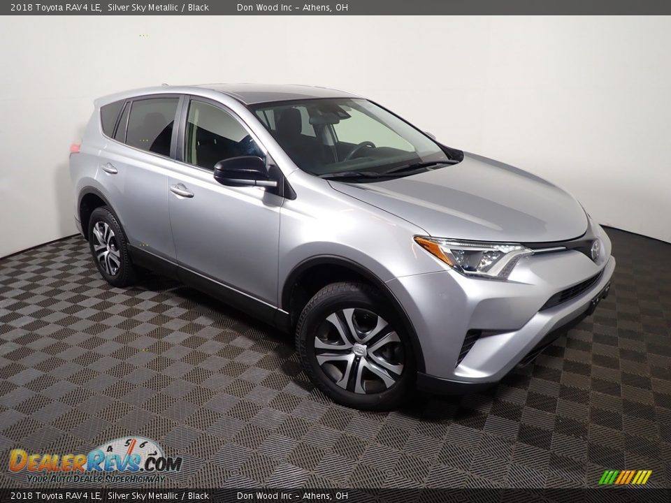 2018 Toyota RAV4 LE Silver Sky Metallic / Black Photo #3
