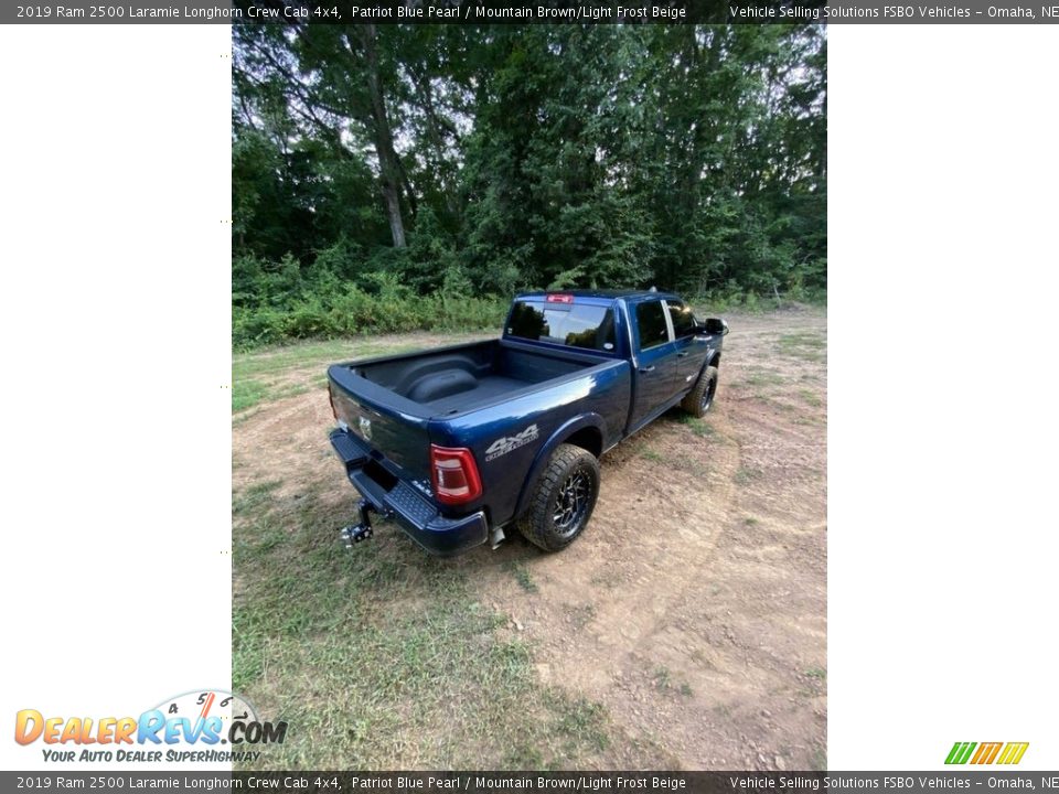 2019 Ram 2500 Laramie Longhorn Crew Cab 4x4 Patriot Blue Pearl / Mountain Brown/Light Frost Beige Photo #5