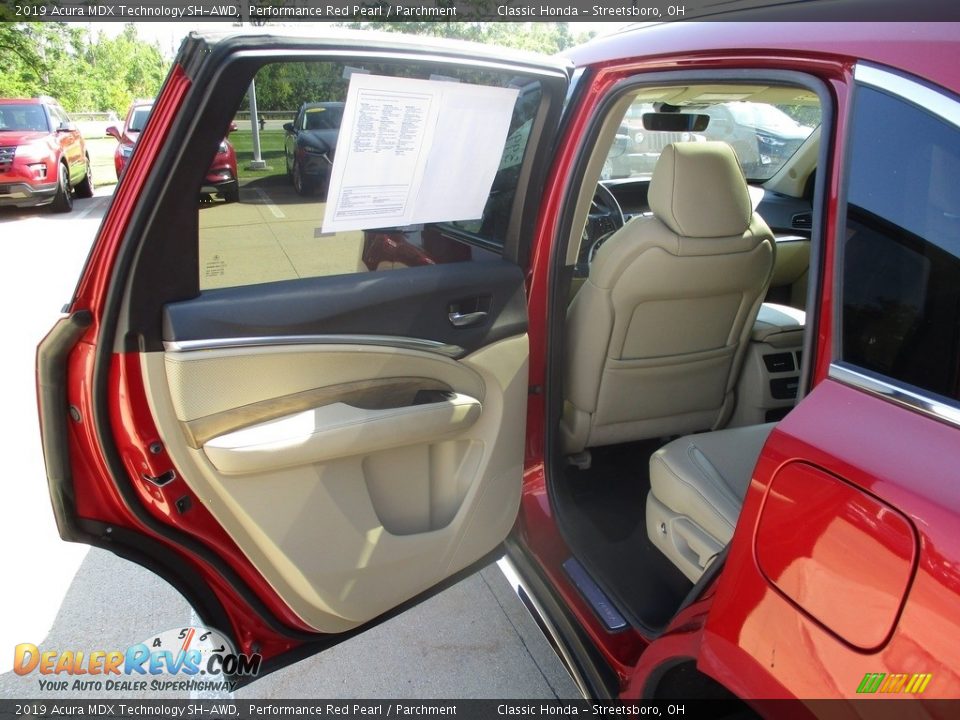 2019 Acura MDX Technology SH-AWD Performance Red Pearl / Parchment Photo #24