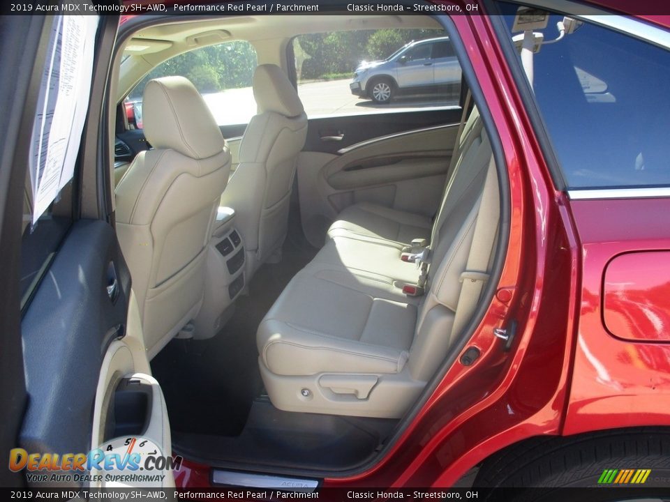 2019 Acura MDX Technology SH-AWD Performance Red Pearl / Parchment Photo #25