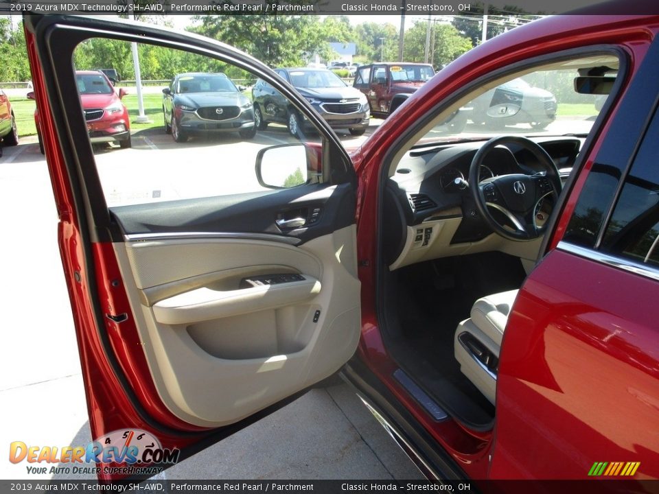 2019 Acura MDX Technology SH-AWD Performance Red Pearl / Parchment Photo #28
