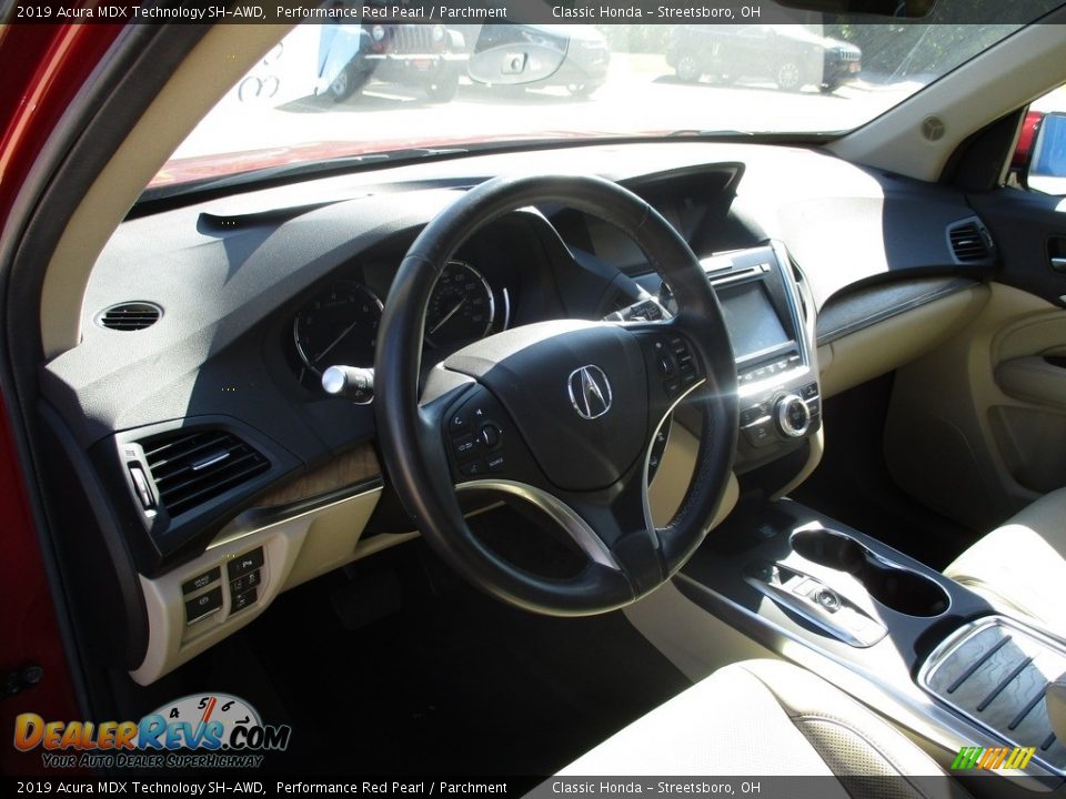 2019 Acura MDX Technology SH-AWD Performance Red Pearl / Parchment Photo #31