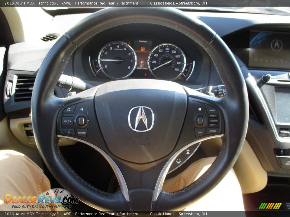 2019 Acura MDX Technology SH-AWD Performance Red Pearl / Parchment Photo #34