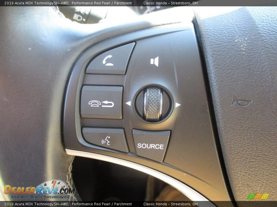 2019 Acura MDX Technology SH-AWD Performance Red Pearl / Parchment Photo #35